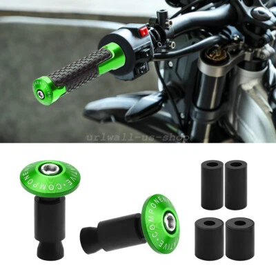 URLWALL For SUR-RON Light Bee X Green Motorcycle Handlebar Handle Cap End Plugs - Image 1 of 4