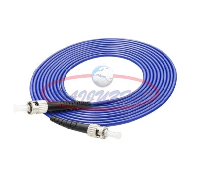 30M ST to ST UPC Singlemode Armored Fiber Optic Cable SM Simplex 3.0mm Pigtail - Image 1 of 4