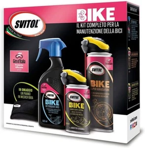 SVITOL KIT MANUTENZIONE BICI DETERGENTE LUBRIFICANTE SGRASSATORE + PANNO - Imagen 1 de 4