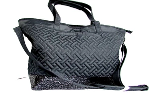 Lug Avion gray pewter Convertible Shoulder Bag Tote Overnighter travel Glitter - Picture 1 of 15