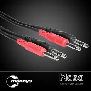 Hosa CSS-202 Dual 1/4" TRS to Same Stereo Interconnect Cable (2m) - Picture 1 of 5