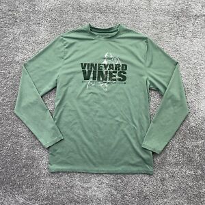 Vineyard Vines Shirt Youth XL 18 Green Long Sleeve Performance Soccer Boys Kids