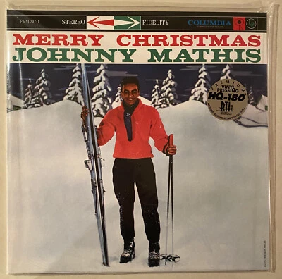 JOHNNY MATHIS Merry Christmas limited Friday Music 180 gram RED vinyl SEALED LP - Image 1 of 2