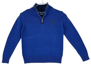 U.S. POLO ASSN. 1/4 Zip Neck Pullover Sweater Kid's Boy's Size S (8 y.o - Picture 1 of 8