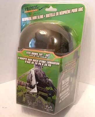 ¡NUEVO! Eslinga de arco de neopreno de caza Primos se adapta a 28" - 38" - Modelo 65617, Realtree Foto 1 de 2
