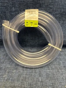 EZ-FLO 98630 PVC klar Vinylschlauch, 3/4" Innendurchmesser, 1" OD, 10 Fuß lang - Bild 1 von 4