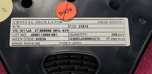 50 Stück Epson Toyocom PN# VG-1011JA27.000000MHZAVK - Bild 1 von 3
