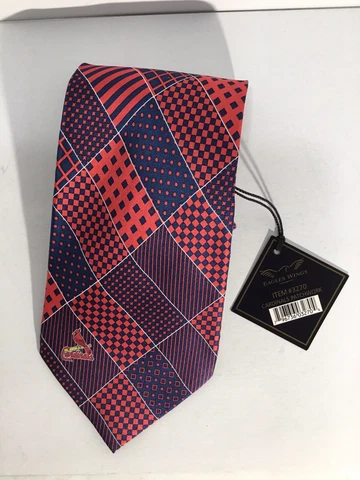 St. Louis Cardinals MLB Baseball Eagles Wings Necktie Mens 3270 Patchwork Cover