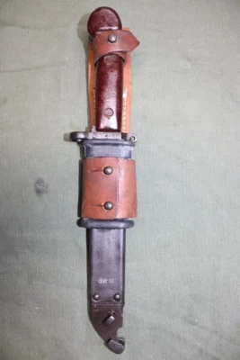 Romanian Multi-Purpose Combat Rifle Knife with Scabbard Set 7.62x39 5.45 PC56 - Image 1 of 4