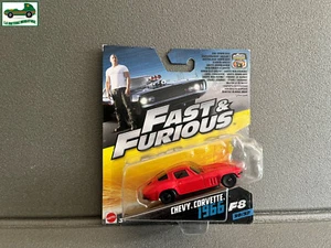 Coche en miniatura Chevy Corvette 1966 Fast & Furious Mattel 1/55 - Imagen 1 de 5