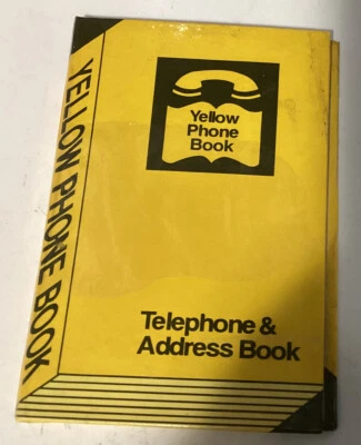 MINI Yellow Phone Book Telephone & Address Book -Unused - Image 1 of 2