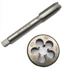 1/2-24 Tap And Die Set, UNF Right Hand Machine Thread Tap and UNS Round Threa...