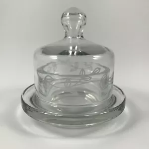PRINZESSINNENHAUS GLAS "HERITAGE" INDIVIDUELL BEDECKT BUTTERDOSE & DECKEL BLATT AUFKLEBER - Bild 1 von 6