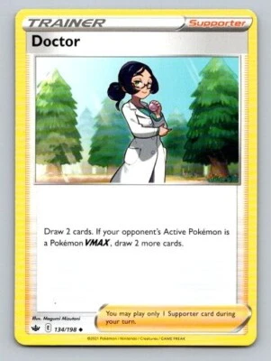 2021 Pokemon Card Chilling Reign Doctor 134/198 - Image 1 of 2