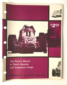 VTG The Racers Manual of Shock Absorber Suspension Design Carrera Racing Shocks - Picture 1 of 1