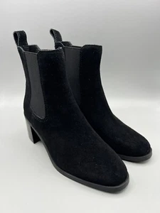 ¡NUEVO! Steve Madden Rhiannon Bota Chelsea Mujer Negro Gamuza Talla 5.5M - Imagen 1 de 9