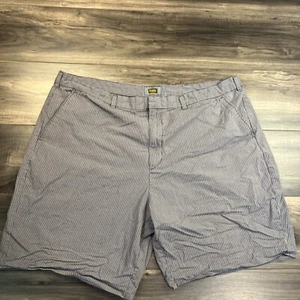 Foundry Supply Shorts Mens 48 Gray Striped - Picture 1 of 8