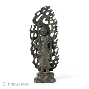 Estatua de Metal Fundido de la Deidad Budista Acalanātha, Altura 15 cm, Color Bronce Antiguo - Imagen 1 de 5