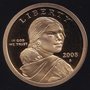 Dólar Sacagawea Estados Unidos 2008-S - Prueba - Imagen 1 de 3