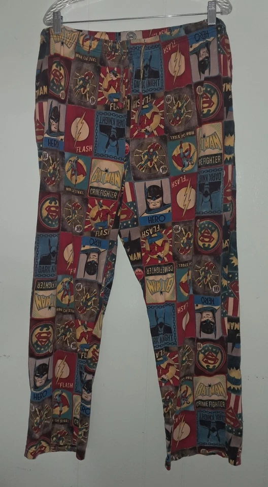 Pantalones de salón de pijama de superhéroes All DC Comics XLarge algodón brevemente declarado  Foto 1 de 4