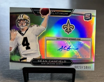 2010 Topps Platinum Refractor Rookie Autograph /1099 Sean Canfield, Oregon St  - Image 1 of 3