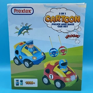 Juego de coches de policía y carreras Pretex 2 en 1 dibujos animados.Nuevo - Imagen 1 de 8