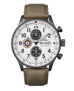 AVI-8 Hawker Hurricane Quarz-Chronograph AV-4011-0B 50M Herrenuhr - Picture 1 of 5