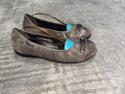 Zapatos Mephisto Mujer Allison Metálicos Marrón Ballet Planos Talla 9.5 Foto 1 de 4
