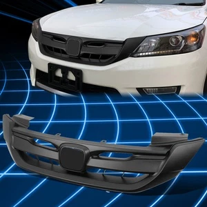 For 13-15 Honda Accord Sedan Front Bumper Upper Grille/Grill Replacement Matte - Picture 1 of 6
