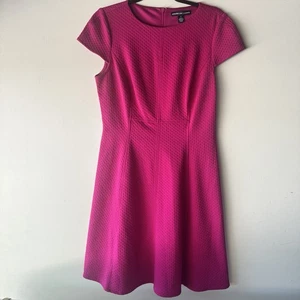 Damen rosa knielanges Kleid 10 Plissee Fit & Flare American Living - Bild 1 von 8