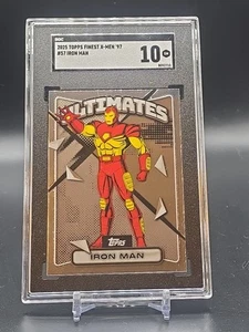 2025 Topps Finest X-Men '97 Iron Man #57 U24 plata camafeo poco común Ultimates - Imagen 1 de 2
