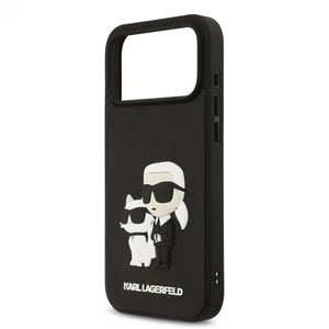 Karl Lagerfeld 3D Gummi Karl und Choupette Hülle für iPhone 17 ProMax 6,9" Schwarz - Bild 1 von 5
