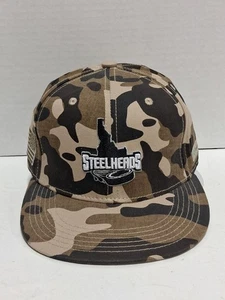 Gorra ajustable Idaho Steelheads hockey bronceado camuflaje Snapback ECHL SGA OSFM - Imagen 1 de 11