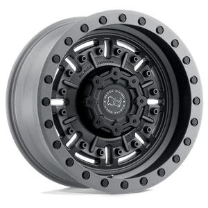Black Rhino Abrams 20X9.5 +2 Textured Matte Gunmetal Wheel 6X139.7 6X5.5 (QTY 4) - Picture 1 of 4
