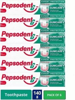 Pepsodent Expert Protection Gum Care+ Toothpaste 140gm each (Pack of 6) - Image 1 of 4
