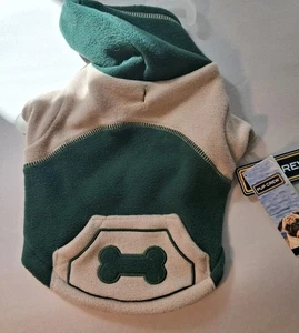 Sudadera con Capucha Pup Crew Verde Perro Talla Pequeña Nueva Con Etiquetas - Imagen 1 de 4