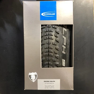 Новая бескамерная складная велосипедная шина Schwalbe Racing Ralph 29x2,25 дюйма для горного велосипеда новая в коробке - Изображение 1 из 2