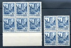 880344) Frz. Zone Württemberg Lot Nr. 3 postfrisch, beide Typen - Bild 1 von 1