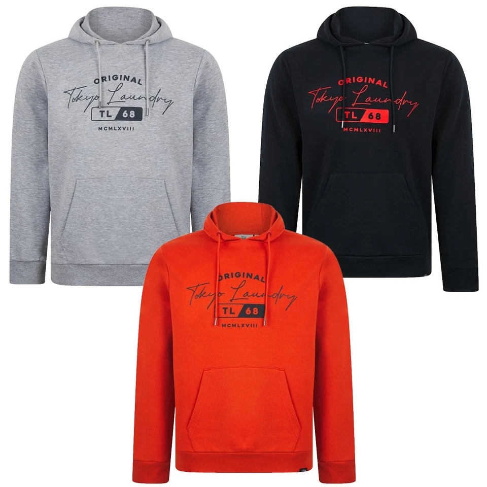 Tokyo Laundry Top con Capucha Estampado Gráfico Pullover Sudadera con Capucha Sudadera Suéter Foto 1 de 1