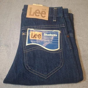 Vintage Lee Student Blue Jeans, Straight Leg, Deadstock NWT, Size 26x34 See Desc - Picture 1 of 11