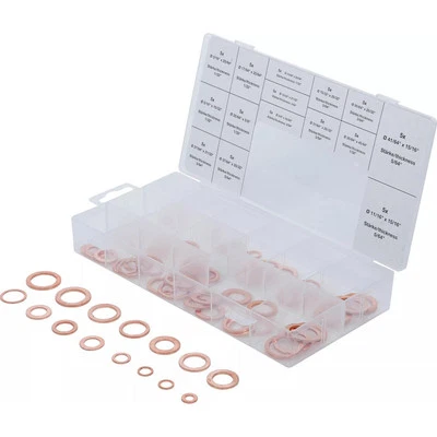 ASSORTIMENT DE JOINTS DE VIDANGE CUIVRE EN POUCES - 75 PIECES - Image 1 of 3