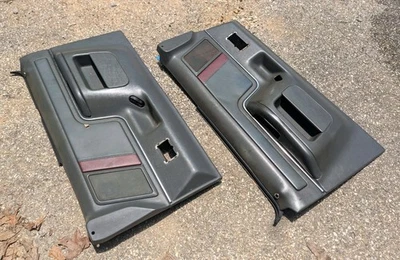 1991 Ford Bronco Silver Anniversary Red Power Door Panels OEM Pair - Image 1 of 4