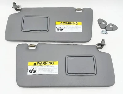 2005 2006 Honda CRV CR-V Sun Visor Set OEM Both Pair Set of 2 Left Right GRAY - Image 1 of 4