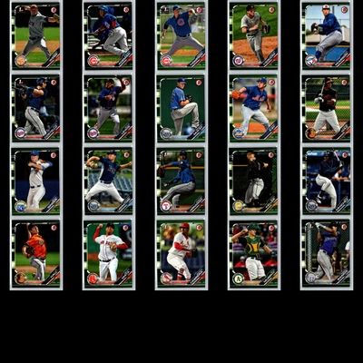 2019 Bowman 40-Card Lot Camo Prospect No Duplicates - Image 1 of 4