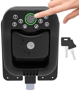 - RV Keyless Fingerprint Slam Latch, RV Compartment Locks, RV Storage Door La... - Picture 1 of 5