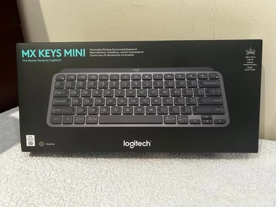 Logitech MX Keys Mini Wireless Illuminated Keyboard - Graphite (920-010495) - Image 1 of 2