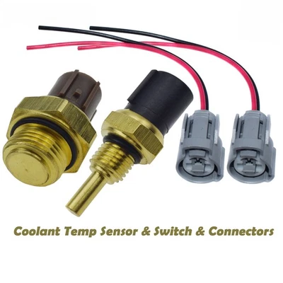 4Pcs Engine Coolant Fan Temperature Sensor Switch Set for Honda CR-V Civic Acura - Image 1 of 4