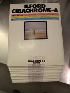 Ilford Cibachrome-A CRCA.44M 8x10 pulgadas 20,3x25,4 cm 10 hojas/hoja - Imagen 1 de 2