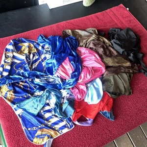 Lot Of 12 Vintage Woman’s Head Wraps #387 - Picture 1 of 14