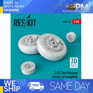 Juego de ruedas Reskit RS48-0359 - 1/48 - F-82 "Twin Mustang" (ponderado) - Imagen 1 de 2